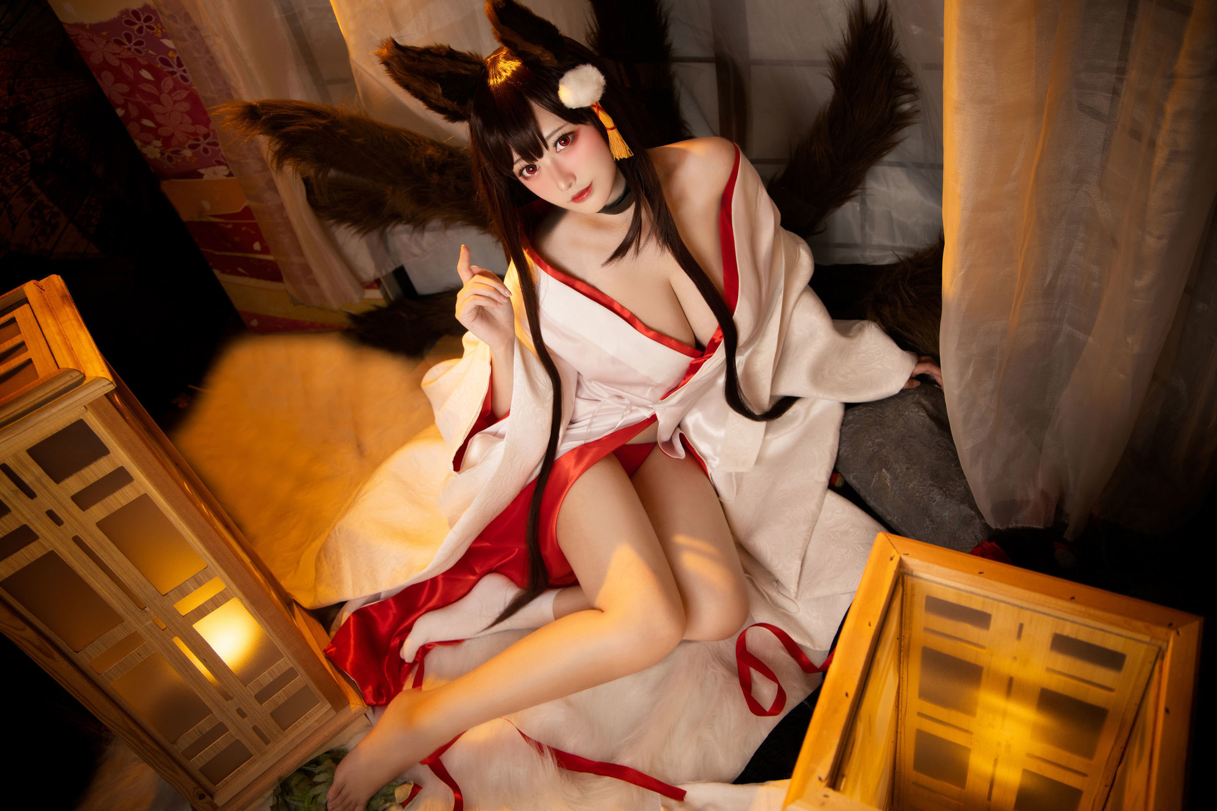 [网红COSER]高颜值coser念念_D赤城白无垢插图3